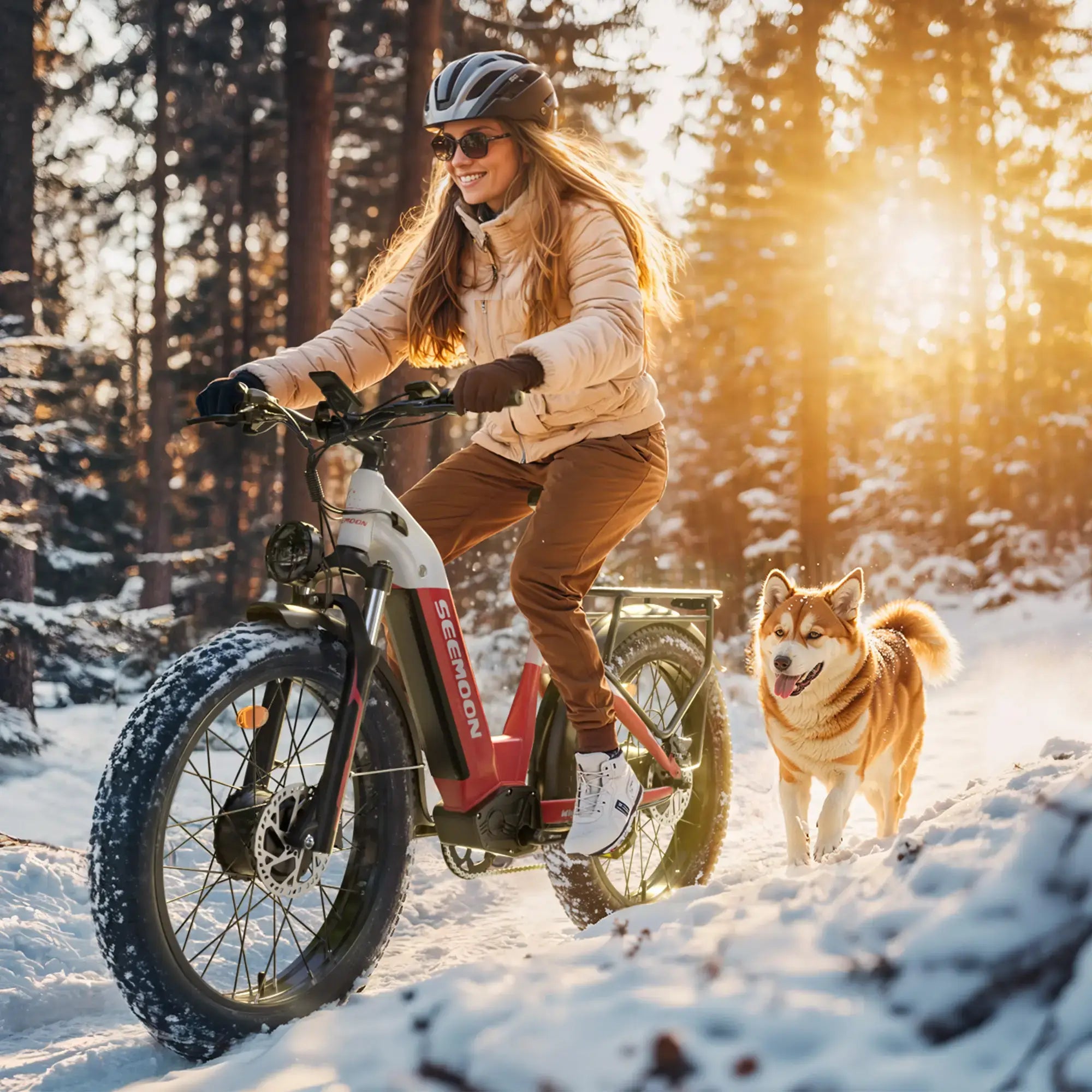 Seemoon SM1 electric bike on off-road terrain