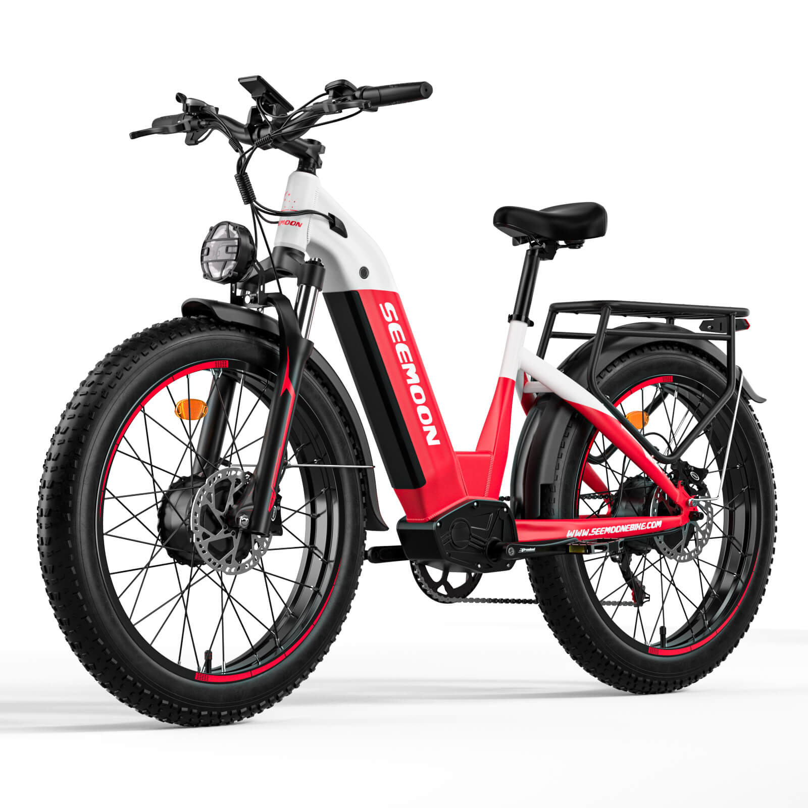 Seemoon SM1 electric bike in red
