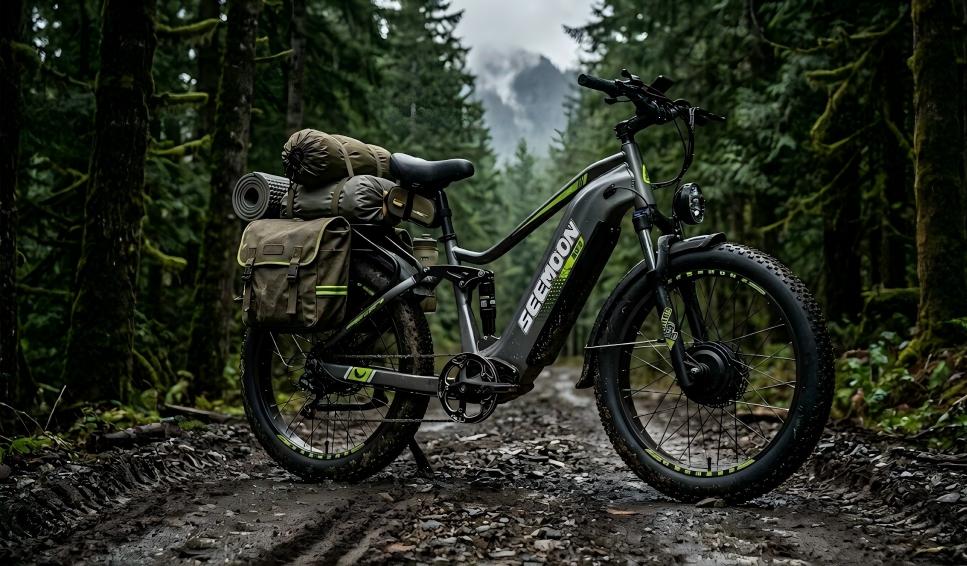 The Seemoon SM3 off-road electric bicycle is equipped with front and rear hub motors,