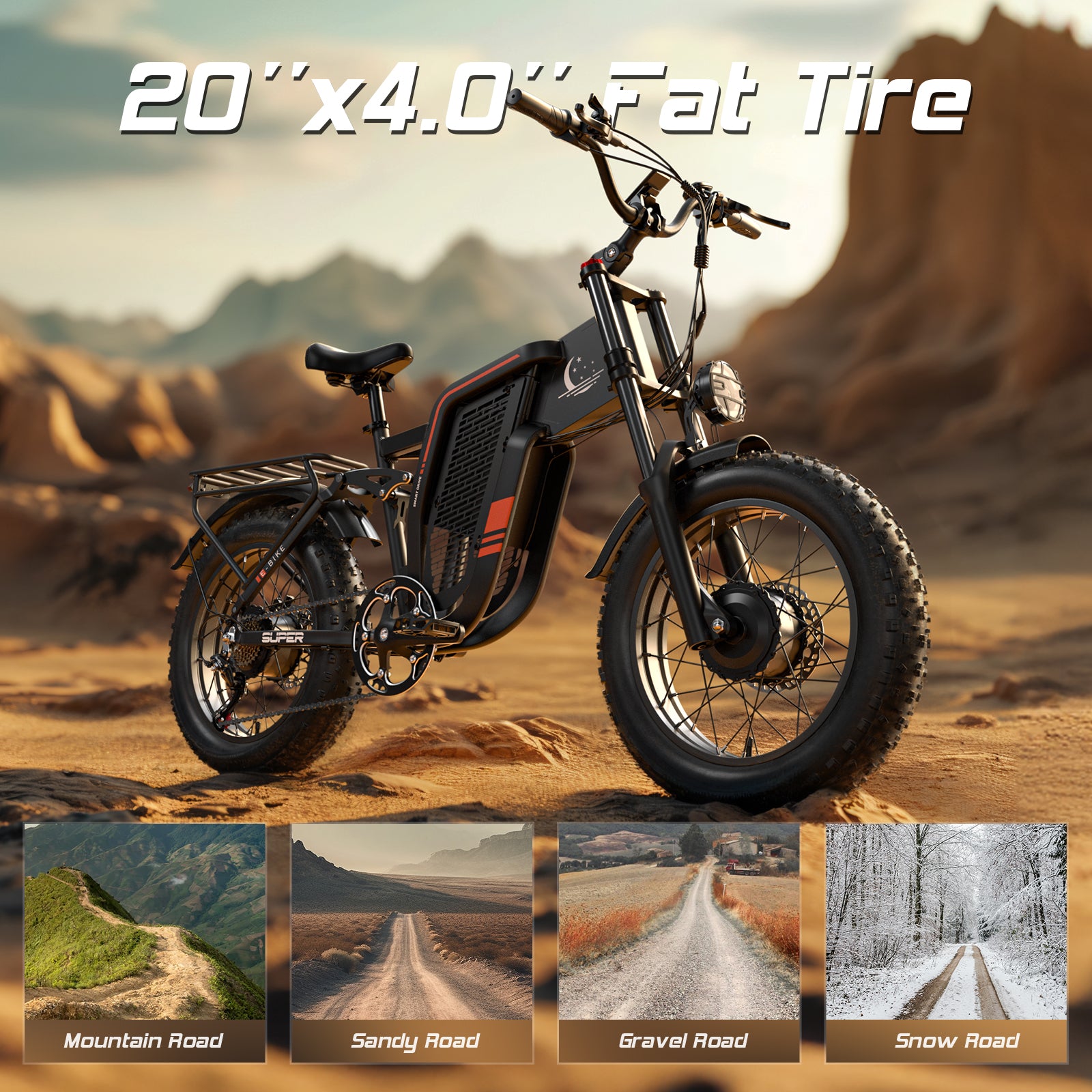 SM2 Dual Motor Electric Bike for Powerful Off-Road Riding
