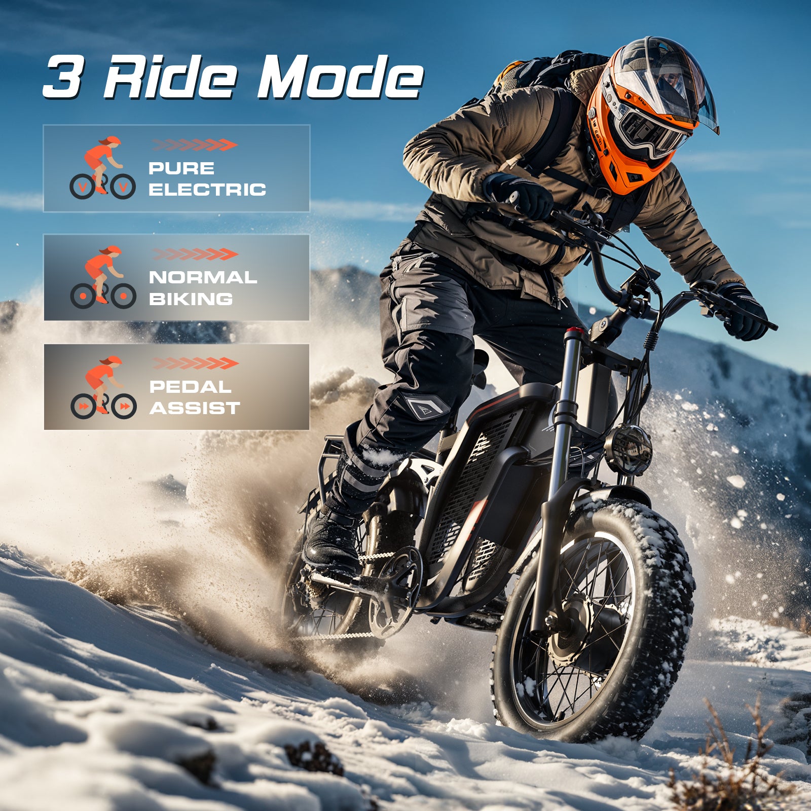 SM2 Dual Motor Electric Bike for Powerful Off-Road Riding