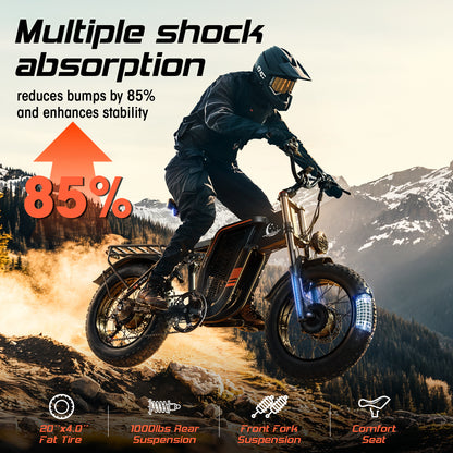 SM2 Dual Motor Electric Bike for Powerful Off-Road Riding