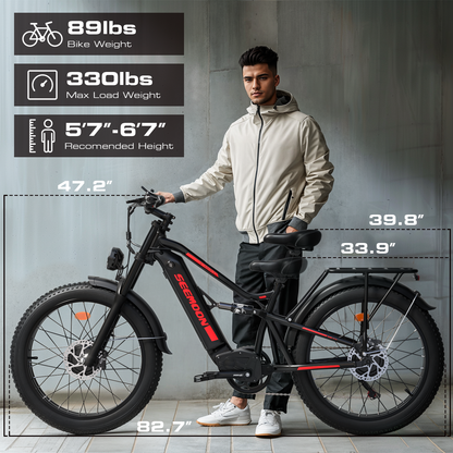 SM8 Hunting Electric Bike with Long-Range Capability