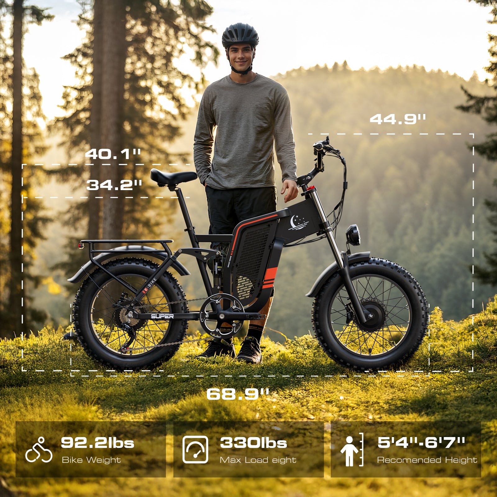SM2 Dual Motor Electric Bike for Powerful Off-Road Riding