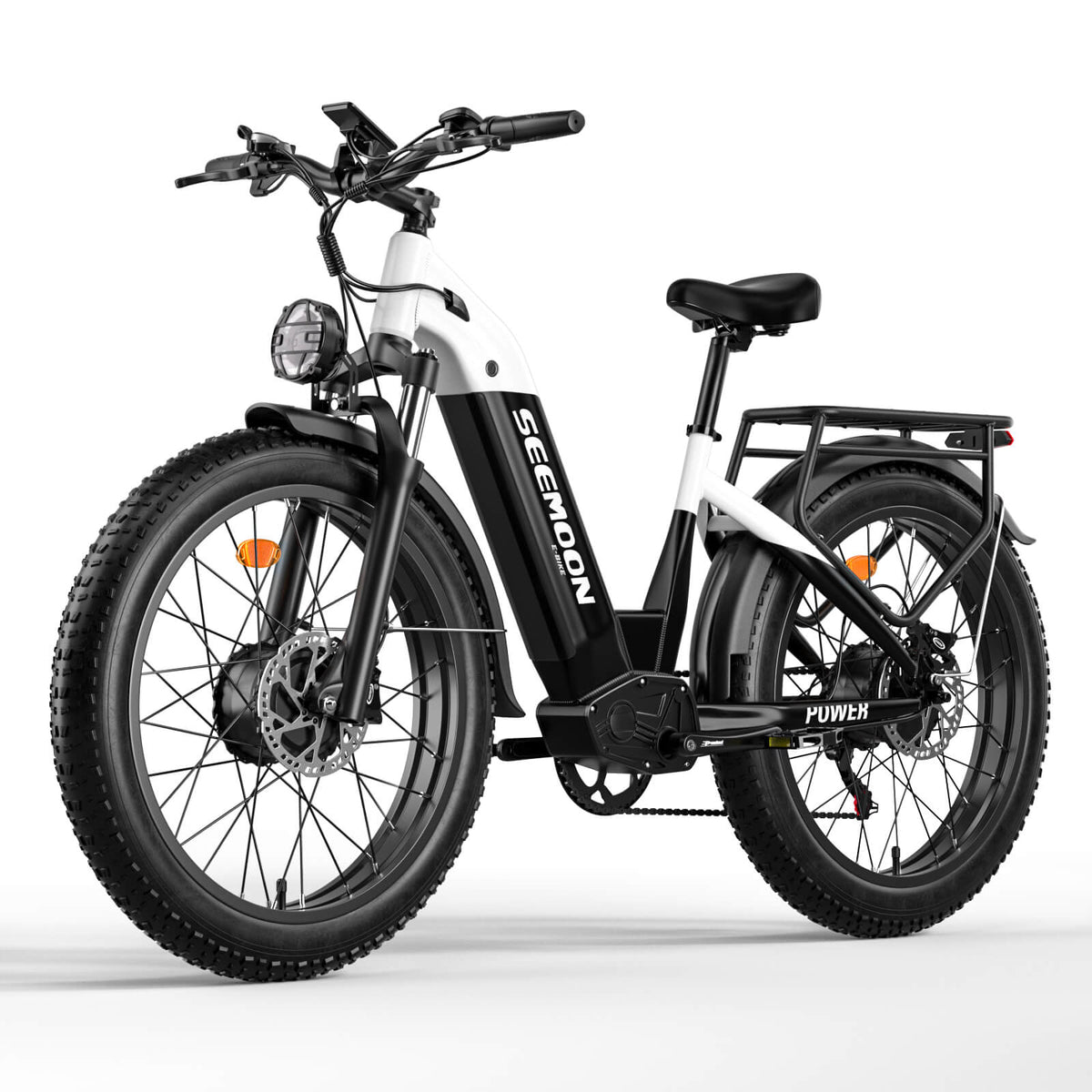 Side view of Seemoon SM1 electric bike in black