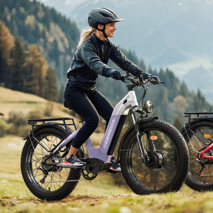 Seemoon SM1 electric bike on a mountain trail