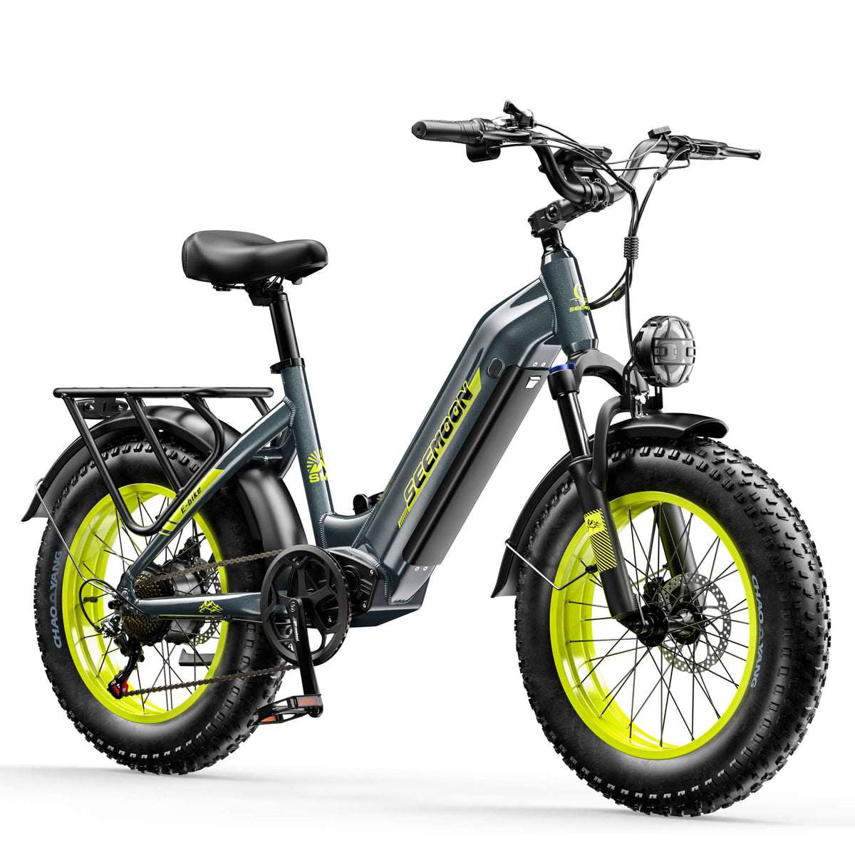 seemoon sm5 ebike gray green